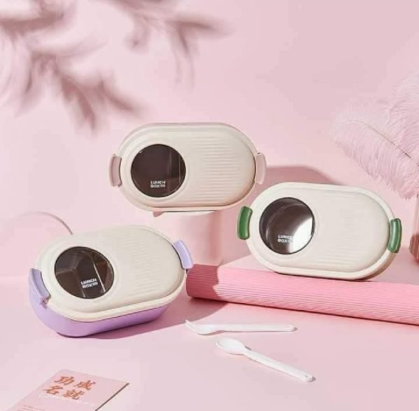 Bonbox Stainless Steel Thermal Lunch Box – Leakproof (Random Color)