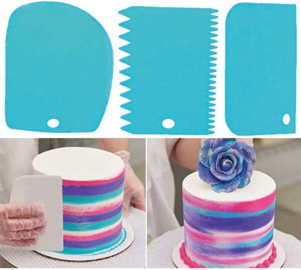 Cake Scraper Set – 3pcs Edge Cutters