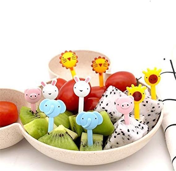 Kids Fruit Forks – 10pcs Set (Random Designs)