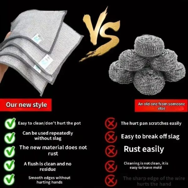 Metal Wire Dishwashing Cloth – Kitchen Use