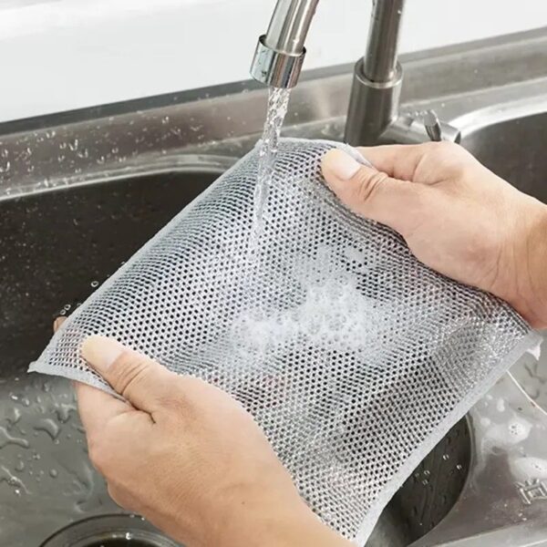 Metal Wire Dishwashing Cloth – Kitchen Use