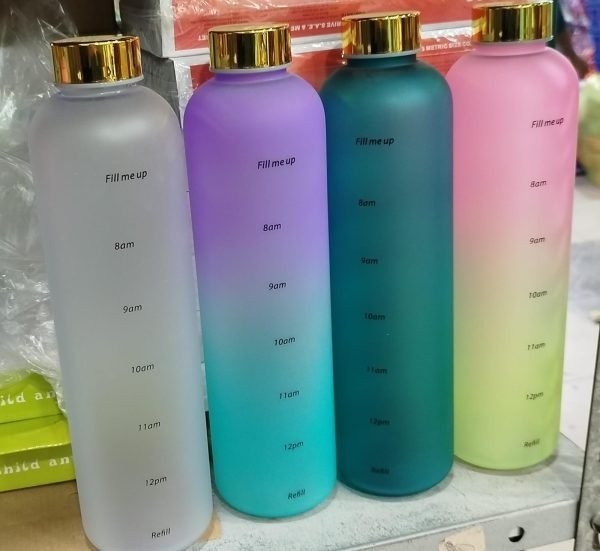 Motivational Water Bottle 32oz Reusable Plastic Drinking Bottle