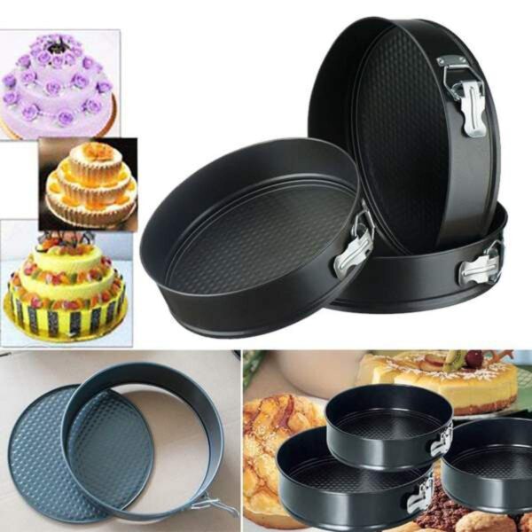 Nonstick Round Cake Mould Set – 3pcs