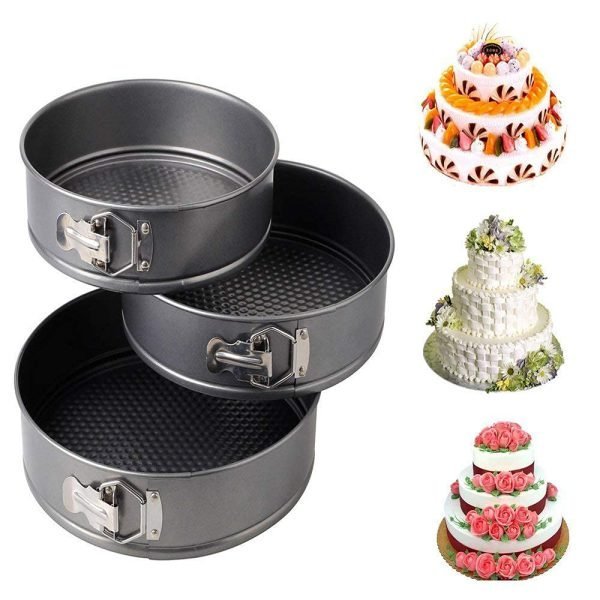 Nonstick Round Cake Mould Set – 3pcs
