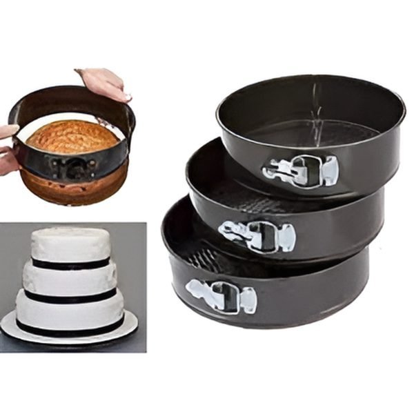 Nonstick Round Cake Mould Set – 3pcs