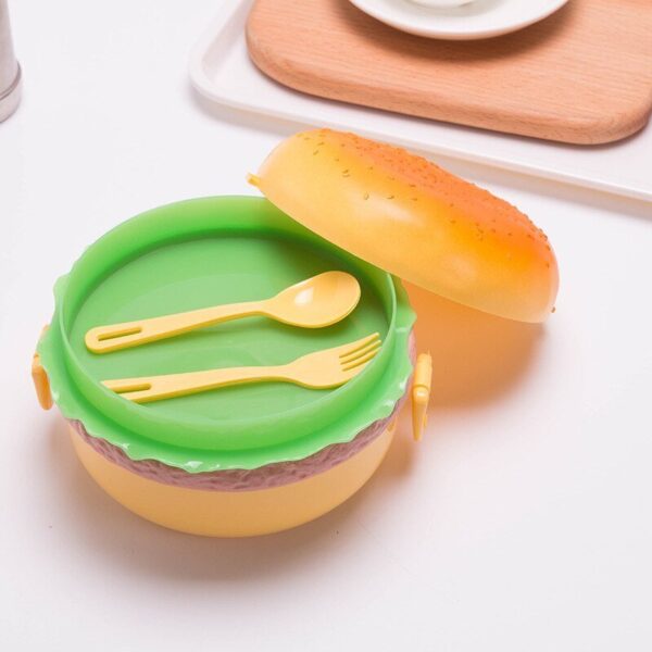 Round-Burger-Shape-Lunch-Box-10.jpg Burger Lunch Box – 3 Layer