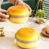 Round-Burger-Shape-Lunch-Box-2.jpg Burger Lunch Box – 3 Layer