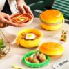 Round-Burger-Shape-Lunch-Box-5.jpg Burger Lunch Box – 3 Layer