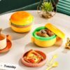 Round-Burger-Shape-Lunch-Box-7.jpg Burger Lunch Box – 3 Layer