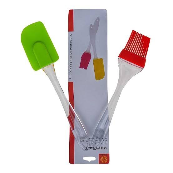 Silicone-Brush-Spatula-Set-3.jpg Silicone Brush & Spatula Set – Pastry Tools ( Random Color )