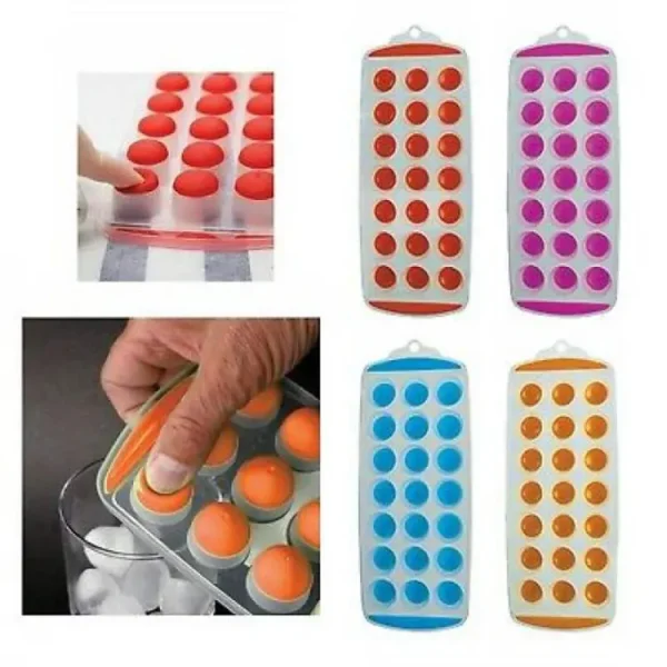 Popup Ice Cube Tray – Silicone Mould Jely Shots/ chocolate (Random Color)