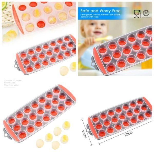 Popup Ice Cube Tray – Silicone Mould Jely Shots/ chocolate (Random Color)