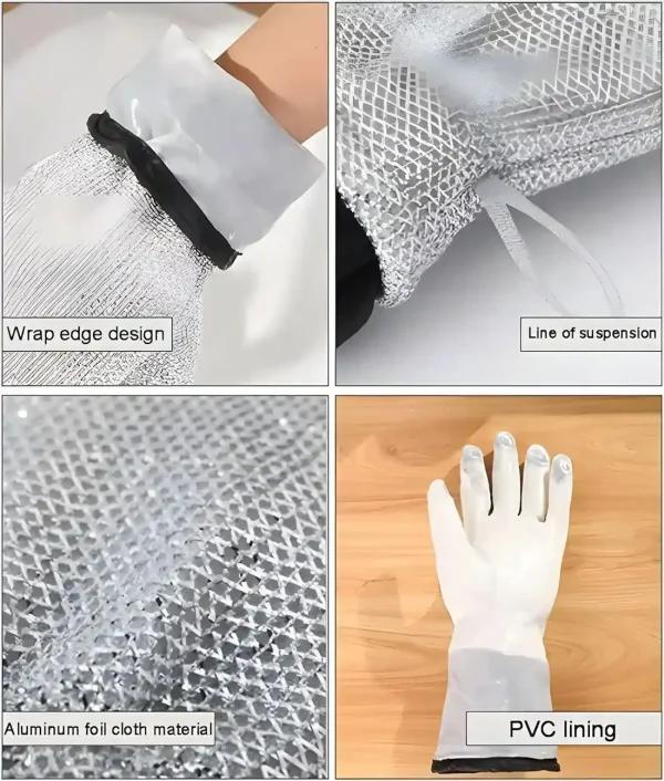 Wire Dishwashing Gloves – 1pc