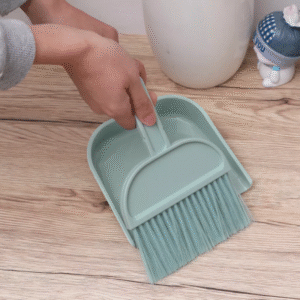 1 Pc Imported Mini Broom & Dustpan Set - Perfect For Desktop Cleaning And Quick Cleanups (Random Color)