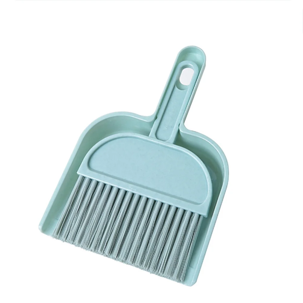 1 Pc Imported Mini Broom & Dustpan Set - Perfect For Desktop Cleaning And Quick Cleanups (Random Color)