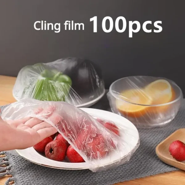 100pc-disposable-cling-film-cover-household-refrigerator-food-fruit-preservation-cover-dust-proof-plastic-fresh-keeping-cover - 1 100pc Disposable Cling Film Cover Household Refrigerator Food Fruit Preservation Cover Dust-proof Plastic Fresh-Keeping Cover
