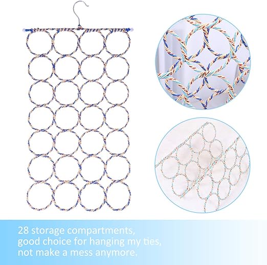 28-holes-scarf-hanger-tie-hanger-belt-hanger-organizer - 4 28 Holes Scarf Hanger / Tie Hanger / Belt Hanger Organizer