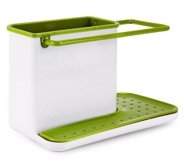 3-in-1 Soap Pump Dispenser With Sponge Holder Liquid Dispenser Container Hand Press Soap Organizer Kitchen Cleaner Tools Hot With Self Draining Sink Tidy Organizer Brush Sponge Cleaning Cloth Holder