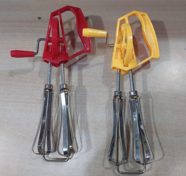 cycle-beater-dough-mixer-cake-kitchen-stainless-steel - 4 Cycle Beater, Dough Mixer Cake Kitchen Stainless Steel (Random Color )