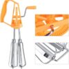cycle-beater-dough-mixer-cake-kitchen-stainless-steel - 6 Cycle Beater, Dough Mixer Cake Kitchen Stainless Steel (Random Color )
