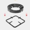 Gas Stove Burner Stand Non Slip Bracket 3d Windproof Hood Gas Cooker Universal Accessories Anti Skid Gas Burner Parts Cast Iron Cook Top Parts (1 Pcs)