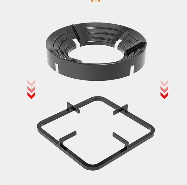 Gas Stove Burner Stand Non Slip Bracket 3d Windproof Hood Gas Cooker Universal Accessories Anti Skid Gas Burner Parts Cast Iron Cook Top Parts (1 Pcs)