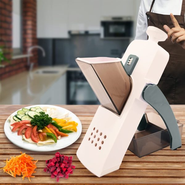 high-quality-5-in-1-mandoline-vegetable-slicer-food-chopper-vegetable-cutter-quick-fruit-dicer-high-quality-random-color - 1 High Quality 5 In 1 Mandoline Vegetable Slicer Food Chopper, Vegetable Cutter, Quick Fruit Dicer High Quality (Random Color)
