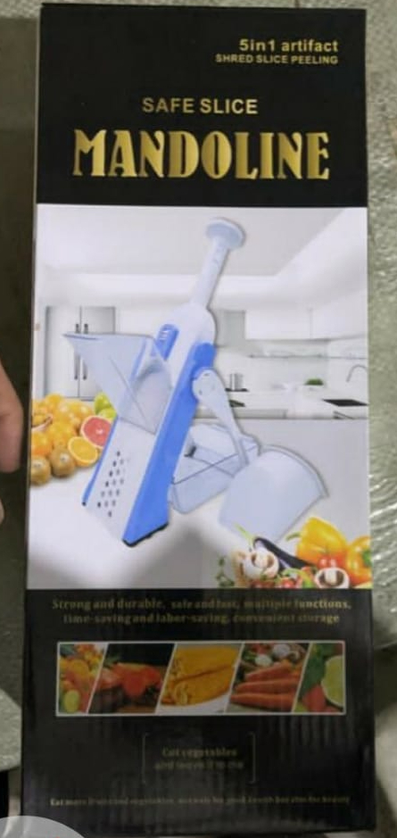 high-quality-5-in-1-mandoline-vegetable-slicer-food-chopper-vegetable-cutter-quick-fruit-dicer-high-quality-random-color - 9 High Quality 5 In 1 Mandoline Vegetable Slicer Food Chopper, Vegetable Cutter, Quick Fruit Dicer High Quality (Random Color)