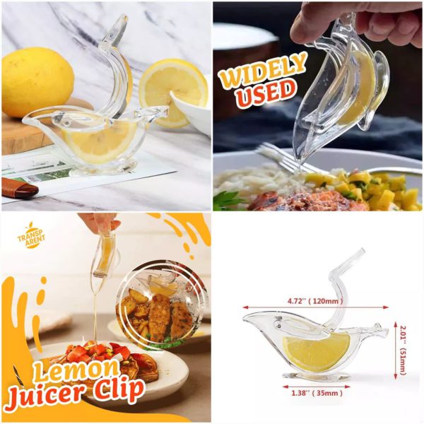 manual-lemon-clip-portable-clear-fruit-juicer-bird-lemon-slice-squeezer-home-kitchen-bar-hand-gadget-3 - 3 Manual Lemon Clip Portable Clear Fruit Juicer Bird Lemon Slice Squeezer Home Kitchen Bar Hand Gadget