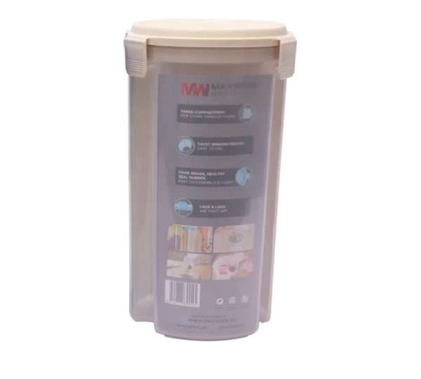 marshal-storage-jar-3-in-1-jar-3-portion-storage-jar-2200-ml-random-color - 2 Marshal Storage Jar - 3 In 1 Jar - 3 Portion Storage Jar (2200 Ml) (Random Color)