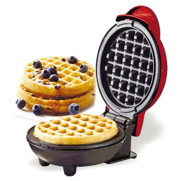 Mini Waffle Maker Breakfast Machine Non Stick Easy Clean (Random Color )