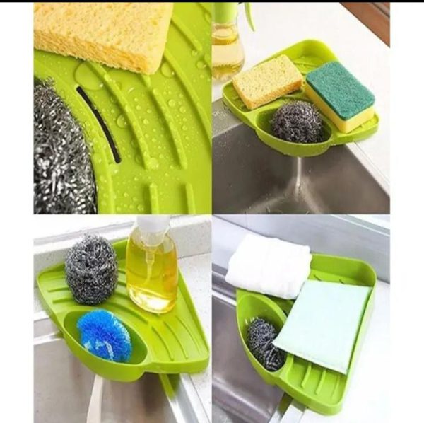 multi-purpose-triangular-sink-drain-rack-soap-rag-dishcloth-holder-kitchen-bathroom-sink-corner-storage-basket-sponge-holderrandom-color - 1 Multi-purpose Triangular Sink Drain Rack Soap Rag Dishcloth Holder Kitchen Bathroom Sink Corner Storage Basket Sponge Holder (Random Color)