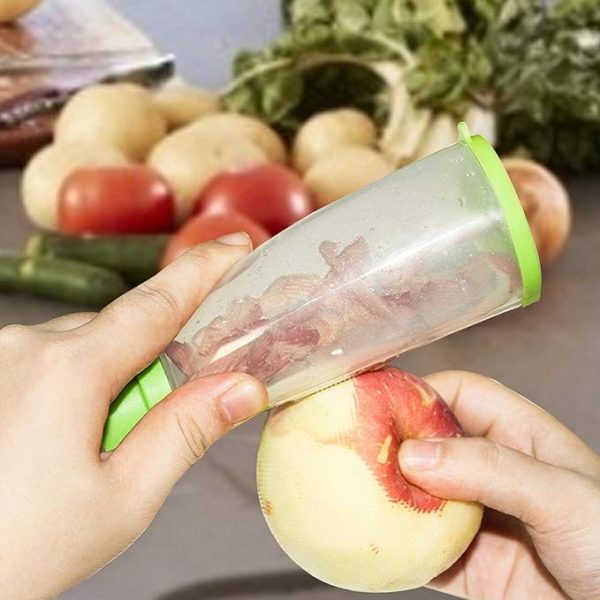 multifunctional-storage-peeler-with-trash-can-fruit-vegetable-peeler-stainless-steel-blade-kitchen-accessories - 2 Multifunctional Storage Peeler With Trash Can Fruit Vegetable Peeler Stainless Steel Blade Kitchen Accessories
