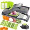 16 In1 Mandoline Slicer Veggie Food Chopper Vegetable Cutter Tomato Carrot Grater Cheese French Onion Shredders Kitchen Tool