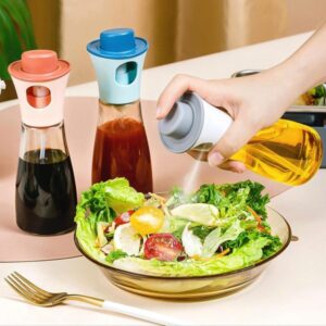 oil-spray-dispenser-oil-spray-bottle-pump-for-cooking-bbq-baking-frying-salad-random-color-170ml - 1 Oil Spray Dispenser / Oil Spray Bottle Pump For Cooking, BBQ, Baking, Frying, Salad (Random Color) 170ml