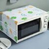 Oven Cover Kitchen Microwave Cover Waterproof Oil Dust Double Pockets Microwave Oven Cover (Random Design)