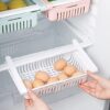pack-of-2-adjustable-storage-basket-for-fridge-plastic-basket-stretchable-food-organizer - 1 Adjustable Storage Basket For Fridge | Plastic Basket | Stretchable Food Organizer