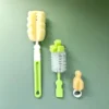 pack-of-3-baby-bottle-and-teat-brush-set-with-changeable-endings-bottle-sponge-straw-and-pacifier-random-color - 1 Pack Of 3 - Baby Bottle And Teat Brush Set With Changeable Endings | Bottle, Sponge, Straw, And Pacifier (Random Color)