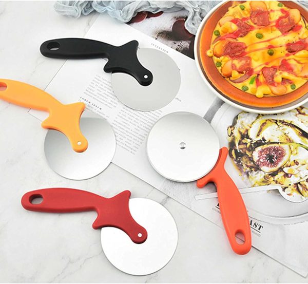 Pizza Cutter, Pizza R Big Size Cooker Stainless Steel, Commercial Use, Kitchen Helper (Random Color)