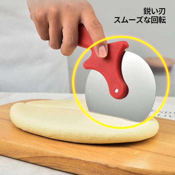 Pizza Cutter, Pizza R Big Size Cooker Stainless Steel, Commercial Use, Kitchen Helper (Random Color)