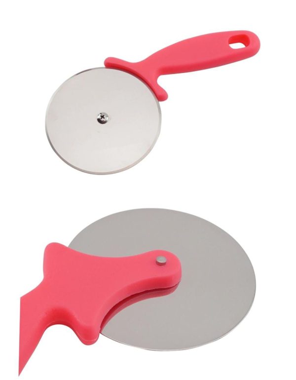 Pizza Cutter, Pizza R Big Size Cooker Stainless Steel, Commercial Use, Kitchen Helper (Random Color)