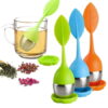 Silicone Tea Infuser | Stainless Steel Strainer Drip Tray Included (Random Color)