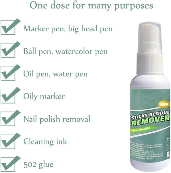 sticky-stuff-remover-gel-spray-portable-surface-safe-adhesive-remover-ideal-for-sticky-stains-such-as-bubblegum-adhesive-tape-label-residue - 2 Sticky Stuff Remover Gel Spray, Portable Surface Safe Adhesive Remover, Ideal For Sticky Stains Such As Bubblegum, Adhesive, Tape, Label Residue (30ml)