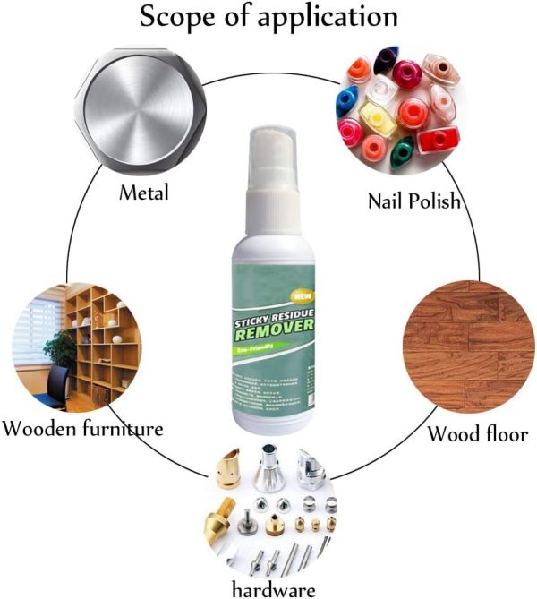 sticky-stuff-remover-gel-spray-portable-surface-safe-adhesive-remover-ideal-for-sticky-stains-such-as-bubblegum-adhesive-tape-label-residue - 4 Sticky Stuff Remover Gel Spray, Portable Surface Safe Adhesive Remover, Ideal For Sticky Stains Such As Bubblegum, Adhesive, Tape, Label Residue (30ml)