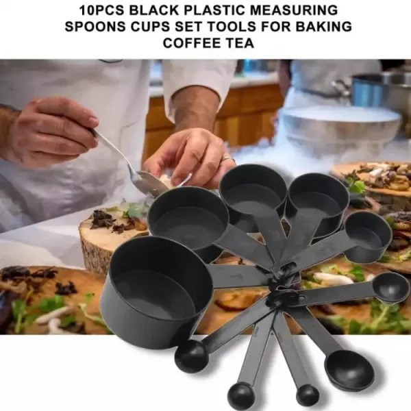10pcs Kitchen Measuring Spoons Set – Baking & Cooking Cups for Flour, Sugar, Coffee & Spices