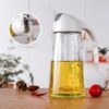 glass oil dispenser jug 450ml dual purpose pour and spray bottle random color