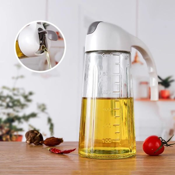 glass oil dispenser jug 450ml dual purpose pour and spray bottle random color