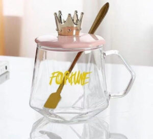 golden crown sugar pot with lid and spoon elegant storage jar for sugar tea coffee spices