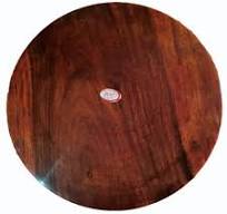 Premium Wooden Chakla Brown – Handcrafted Rolling Board