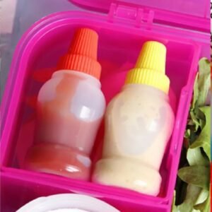 Alternative view of 2-Piece Mini Squeeze Bottles for Ketchup & Mayo Sauce Containers